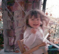 Hilary Welbourne (in the swing)